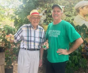Jay and Norman Besheer on a family wedding vacation in Costa Rica