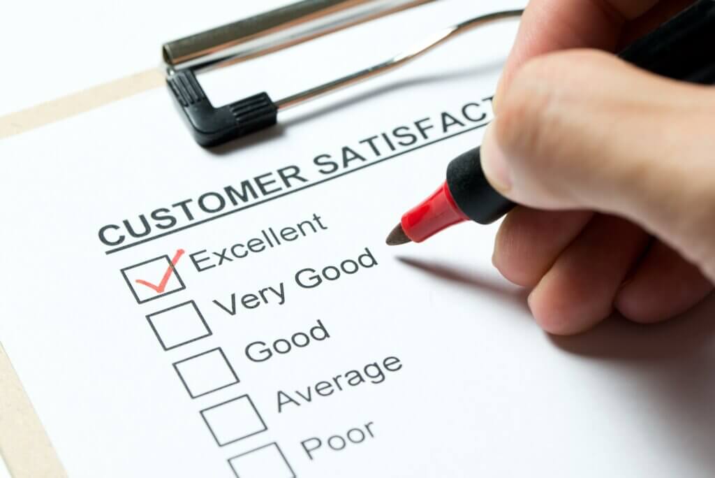 Customer satisfaction survey.