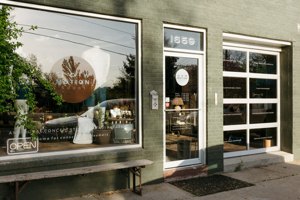 A shop in kansas city called slow motion goods